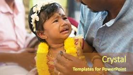  Presentation with events - Presentation theme having samskara - baby girl prepared background and a red colored foreground