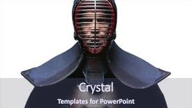  Presentation with samurai - Amazing slide set having hundred dollar bills much money backdrop and a light gray colored foreground.