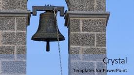  Presentation with san antonio - Cool new slides with san antonio - church bell backdrop and a light blue colored foreground