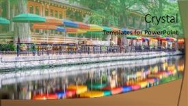 Presentation with san antonio - Amazing theme having san antonio texas usa cityscape backdrop and a seafoam green colored foreground