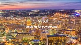  Presentation with san antonio - Audience pleasing slides consisting of san antonio texas usa downtown backdrop and a coral colored foreground