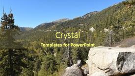  Presentation with national - Audience pleasing PPT theme consisting of san-bernardino-national-forest backdrop and a tawny brown colored foreground