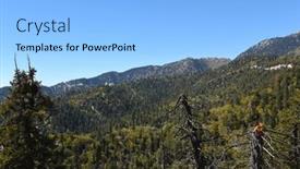  Presentation with forest - Slide set consisting of san-bernardino-national-forest background and a light blue colored foreground