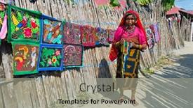  Presentation with native indian - PPT layouts featuring san-blas-islands-panama-december background and a light gray colored foreground