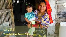  Presentation with native indian - Colorful slide deck enhanced with san-blas-islands-panama-december backdrop and a tawny brown colored foreground