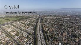  Presentation with neighborhoods - Cool new presentation theme with san diego 405 freeway backdrop and a light blue colored foreground