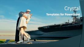  Presentation with times square - Presentation theme consisting of san-diego-ca-may-18 background and a teal colored foreground