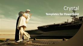  Presentation with times square - Audience pleasing theme consisting of san-diego-ca-may-18 backdrop and a gray colored foreground