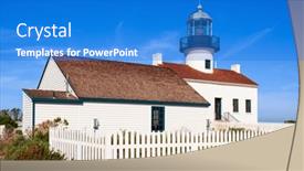  Presentation with san diego california - PPT theme having san-diego-california background and a cobalt blue colored foreground