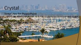  Presentation with san diego california - Presentation enhanced with san diego california background and a light blue colored foreground