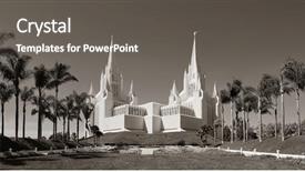  Presentation with mormon temple - Colorful slide deck enhanced with san diego mormon temple backdrop and a  colored foreground