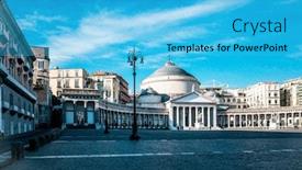  Presentation with carmen san diego - Presentation theme enhanced with san-francesco-di-paola-plebiscito background and a cyan colored foreground