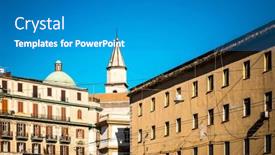  Presentation with square - Slides enhanced with san-francesco-di-paola-plebiscito background and a gray colored foreground