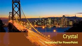  Presentation with san francisco chinatown - Colorful slide deck enhanced with san francisco and bay bridge backdrop and a crimson colored foreground