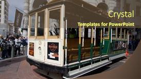  Presentation with public transport - Presentation theme with san-francisco-aug-20 background and a tawny brown colored foreground