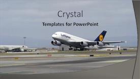  Presentation with jet - Audience pleasing slide set consisting of san-francisco-ca-may-26 backdrop and a light gray colored foreground