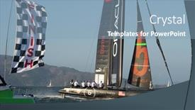  Presentation with finish line - PPT layouts enhanced with san-francisco-ca-october-4 background and a light blue colored foreground