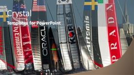  Presentation with fleet - Colorful slide set enhanced with san-francisco-ca-october-4 backdrop and a ocean colored foreground