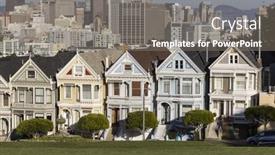  Presentation with victorian - Colorful presentation design enhanced with san-francisco-california-jan-15 backdrop and a gray colored foreground