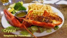  Presentation with potatoe - Slides having san francisco fishermans wharf background and a tawny brown colored foreground