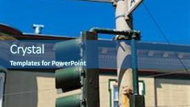  Presentation with corner - Amazing presentation theme having san francisco haight ashbury street sign junction corner in california usa backdrop and a ocean colored foreground