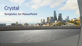  Presentation with blue angels - Presentation theme enhanced with san francisco in blue background and a sky blue colored foreground