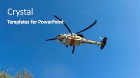  Presentation with fire department - Presentation design consisting of san-gabriel-mountains-california-usa background and a teal colored foreground