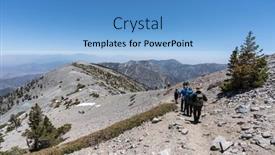  Presentation with devils - Cool new PPT theme with san-gabriel-mountains-national-monument backdrop and a light blue colored foreground