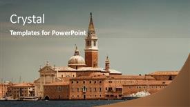  Presentation with venice - Presentation theme enhanced with san-giorgio-maggiore-church background and a gray colored foreground