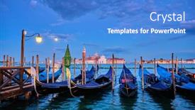  Presentation with church - Amazing slide deck having san-giorgio-maggiore-church backdrop and a teal colored foreground
