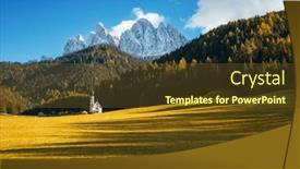  Presentation with church - Slides with san-giovanni-church-in-st background and a tawny brown colored foreground