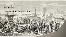  Presentation with feast - Cool new presentation theme with san isidro feast old illustration backdrop and a  colored foreground