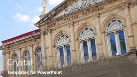  Presentation with costa rica - PPT theme enhanced with san-jose-costa-rica-march background and a gray colored foreground