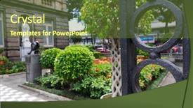  Presentation with pathway - Cool new slides with san jose costa rica backdrop and a tawny brown colored foreground