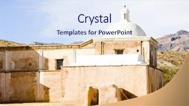  Presentation with jose rizal university - PPT theme consisting of san jose de tumacacori chruch background and a sky blue colored foreground