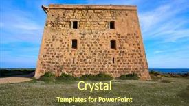  Presentation with jose rizal university - Theme featuring san jose tower in nova background and a  colored foreground