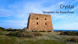  Presentation with tower - Slides enhanced with san jose tower in nova background and a  colored foreground