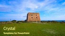  Presentation with history of jose rizal - Amazing theme having san jose tower in nova backdrop and a  colored foreground