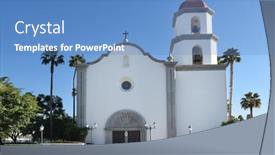 Presentation with mission - Amazing PPT layouts having san-juan-capistrano-ca-december backdrop and a teal colored foreground