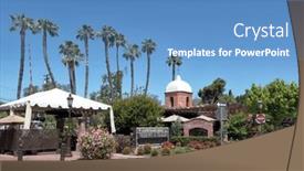  Presentation with railway tracks - Beautiful PPT theme featuring san-juan-capistrano-california-27 backdrop and a  colored foreground