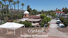  Presentation with railway tracks - Slide set consisting of san-juan-capistrano-california-27 background and a  colored foreground