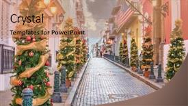  Presentation with puerto rico - PPT layouts featuring san juan puerto rico christmas background and a coral colored foreground