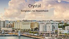  Presentation with san juan puerto rico - Cool new presentation theme with san juan puerto rico old city skyline backdrop and a lemonade colored foreground