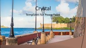  Presentation with carribean - Amazing presentation theme having la princesa on the carribean backdrop and a light blue colored foreground