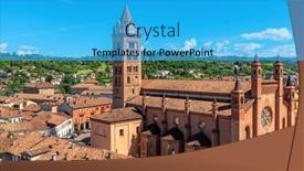  Presentation with green hills - Beautiful slides featuring san-lorenzo-cathedral-aka-duomo backdrop and a cyan colored foreground