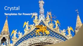  Presentation with architectural - Slide set featuring san-marco-cathedral-architectural-masterpiece background and a cobalt blue colored foreground