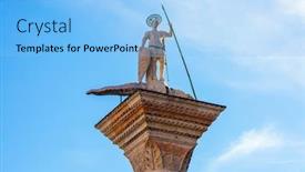  Presentation with byzantine - Slides enhanced with san-marco-cathedral-the-temple background and a light blue colored foreground