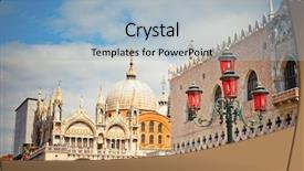  Presentation with backingam palace - PPT theme having san marko cathedral and doge background and a light blue colored foreground
