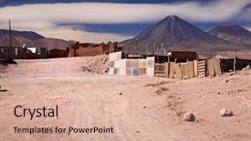  Presentation with chile - Amazing slides having san pedro de atacama backdrop and a coral colored foreground