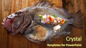  Presentation with zeus - Cool new presentation design with san pedro fish zeus backdrop and a tawny brown colored foreground